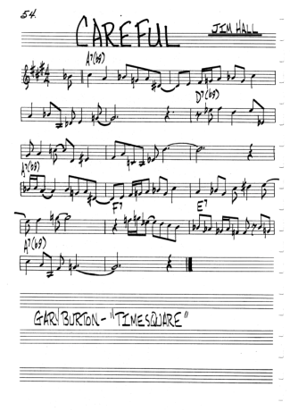 The Real Book of Jazz Careful score for Flute