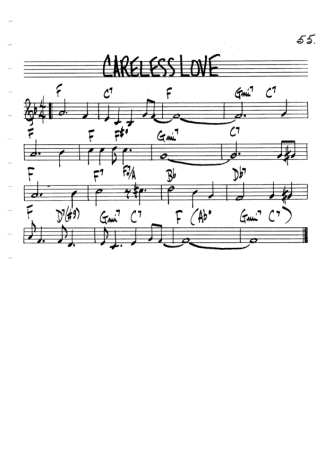 The Real Book of Jazz Carelles Love score for Keyboard