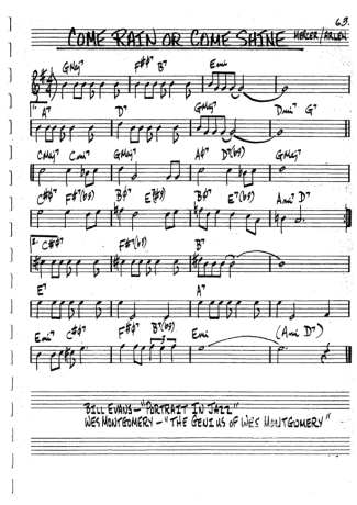 The Real Book of Jazz Come Rain Or Come Shine score for Tenor Saxophone Soprano (Bb)