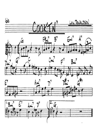 The Real Book of Jazz Cookin score for Alto Saxophone