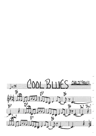 The Real Book of Jazz Cool Blues score for Clarinet (C)
