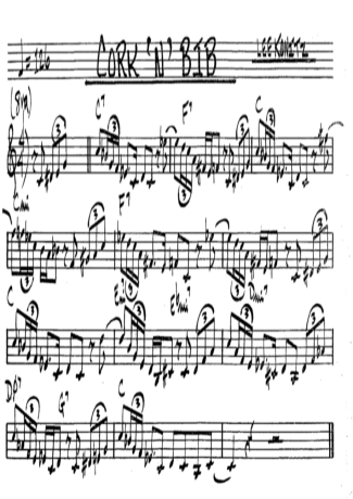 The Real Book of Jazz Cork n Bib score for Tenor Saxophone Soprano (Bb)