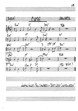 The Real Book of Jazz Cute score for Clarinet (Bb)