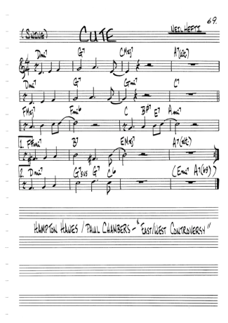 The Real Book of Jazz Cute score for Flute