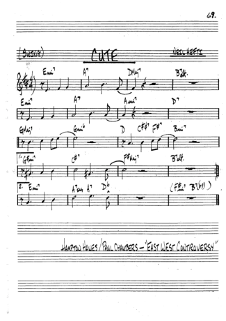 The Real Book of Jazz  score for Trumpet