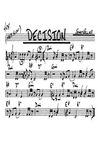 The Real Book of Jazz Decision score for Alto Saxophone
