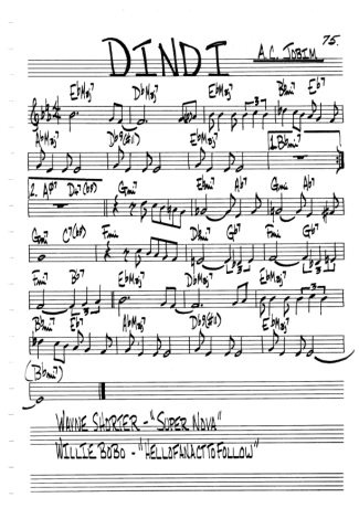 The Real Book of Jazz Dindi score for Violin