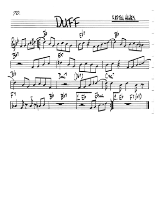 The Real Book of Jazz Duff score for Clarinet (C)