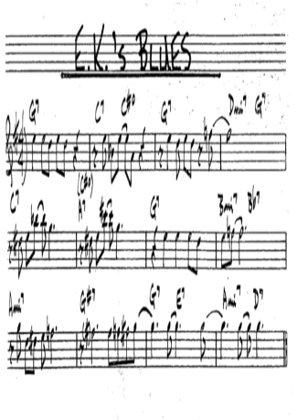 The Real Book of Jazz E.Ks Blues score for Tenor Saxophone Soprano (Bb)