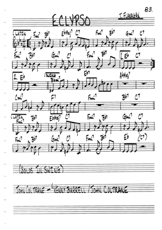 The Real Book of Jazz Eclypso score for Clarinet (C)