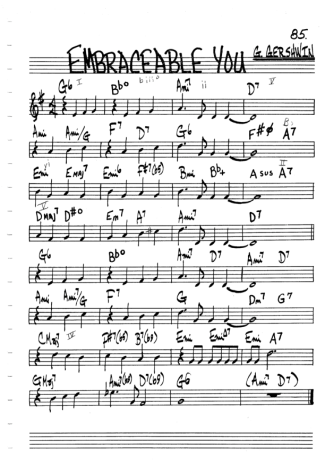 The Real Book of Jazz - Embraceable You - Sheet Music For Clarinet (C)