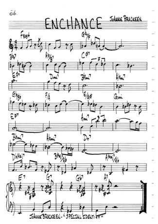 The Real Book of Jazz Enchance score for Clarinet (C)