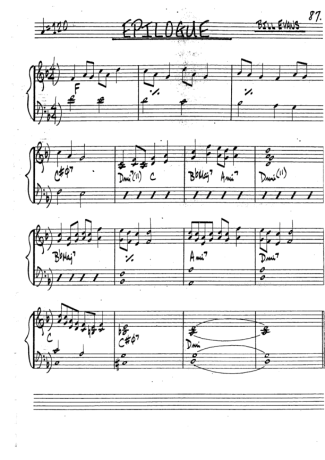 The Real Book of Jazz Epilogue score for Trumpet