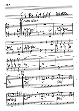 The Real Book of Jazz Fly By Night score for Clarinet (C)