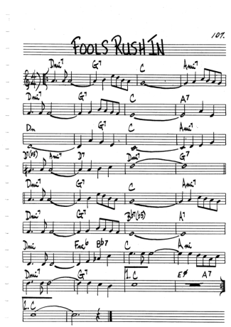 The Real Book of Jazz  score for Flute