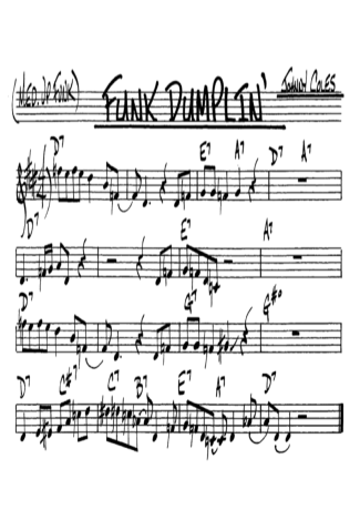 The Real Book of Jazz Funk Dumplin score for Alto Saxophone