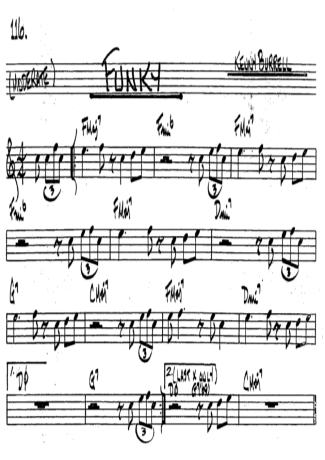 The Real Book of Jazz Funky score for Clarinet (Bb)