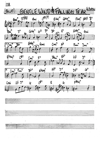 The Real Book of Jazz Gentle Wind & Falling Fear score for Clarinet (Bb)