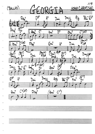 The Real Book of Jazz Georgia score for Flute