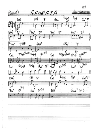 The Real Book of Jazz Georgia score for Tenor Saxophone Soprano (Bb)