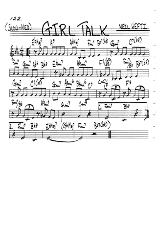 The Real Book of Jazz Girl Talk score for Clarinet (C)