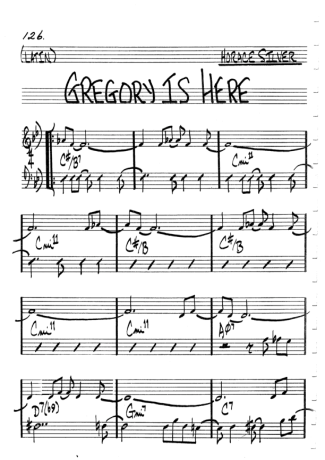 The Real Book of Jazz Gregory Is Here score for Flute