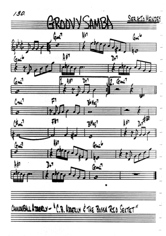 The Real Book of Jazz Groovy Samba score for Clarinet (C)