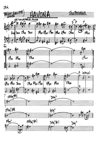 The Real Book of Jazz Havona score for Tenor Saxophone Soprano (Bb)