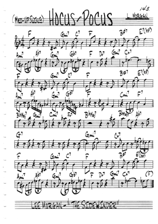 The Real Book of Jazz Hocus Pocus score for Clarinet (C)