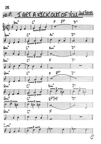 The Real Book of Jazz I Get A Kick Out Of You score for Tenor Saxophone Soprano (Bb)