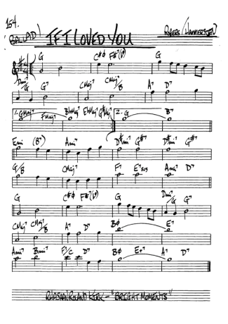 The Real Book of Jazz If I Love You score for Alto Saxophone