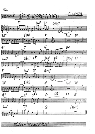 The Real Book of Jazz If I Were A Bell score for Clarinet (Bb)