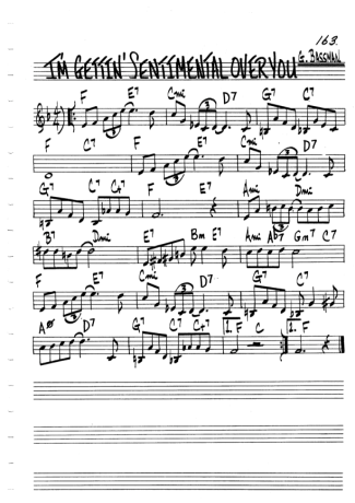 The Real Book of Jazz Im Gettin Sentimental Over You score for Clarinet (C)