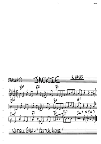 The Real Book of Jazz Jackie score for Clarinet (C)
