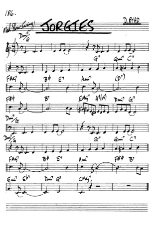 The Real Book of Jazz Jorgies score for Alto Saxophone