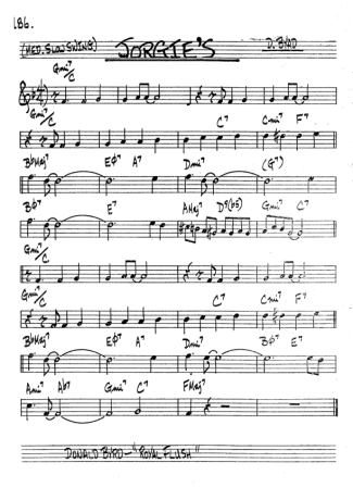 The Real Book of Jazz Jorgies score for Tenor Saxophone Soprano (Bb)