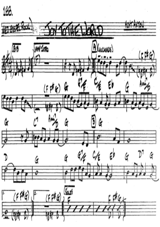 The Real Book of Jazz Joy The World score for Tenor Saxophone Soprano (Bb)