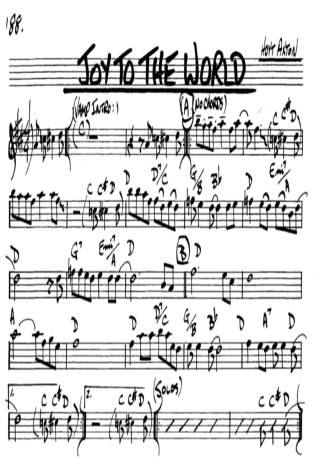 The Real Book of Jazz Joy To The World score for Alto Saxophone