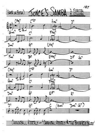 The Real Book of Jazz Joyces Samba score for Flute