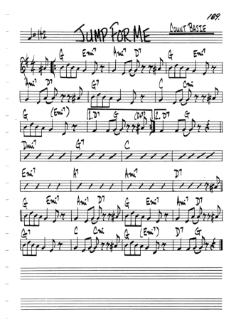The Real Book of Jazz Jump For Me score for Clarinet (C)