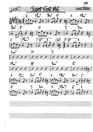 The Real Book of Jazz Jump For Me score for Trumpet