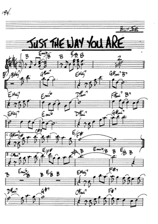 The Real Book of Jazz Just The Way You Are score for Alto Saxophone