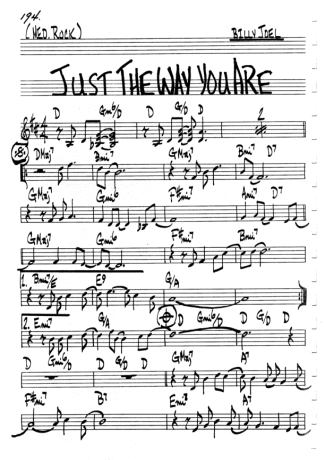 The Real Book of Jazz Just The Way You Are score for Flute