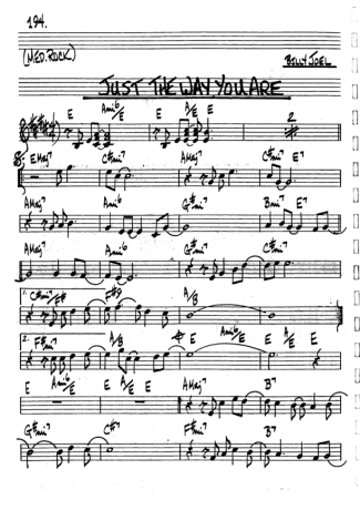 The Real Book of Jazz Just The Way You Are score for Trumpet