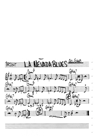The Real Book of Jazz La Nevada Blues score for Clarinet (C)