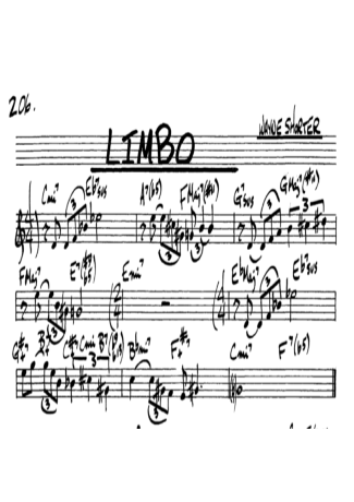 The Real Book of Jazz Limbo score for Alto Saxophone