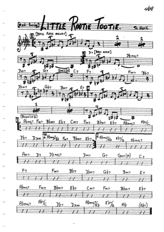 The Real Book of Jazz Little Rootie Tootie score for Clarinet (C)