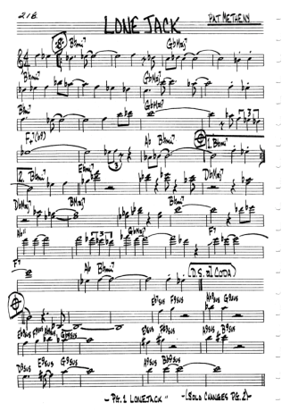 The Real Book of Jazz Lone Jack score for Clarinet (C)