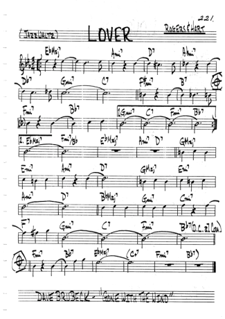The Real Book of Jazz Lover score for Clarinet (C)