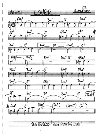 The Real Book of Jazz Lover score for Trumpet